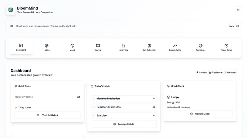 BloomMind Tracker (beta) screenshot
