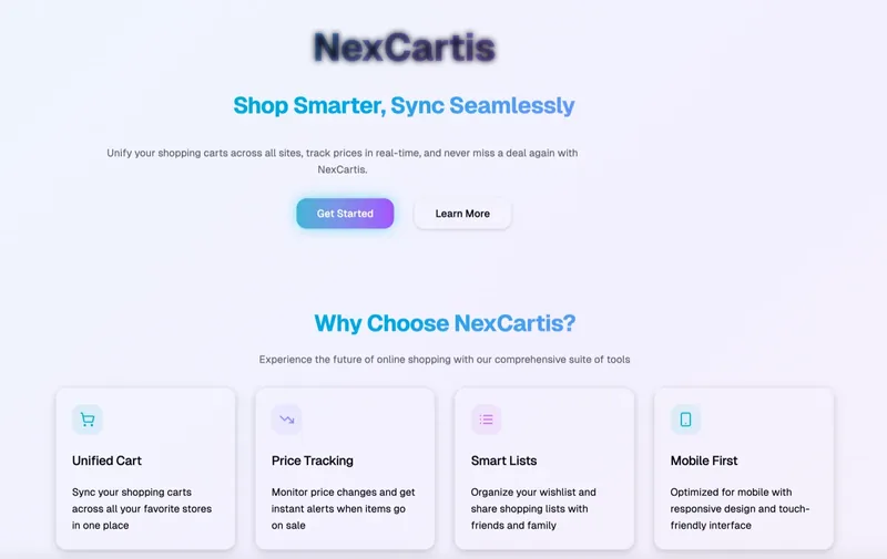NexCartis (beta) screenshot