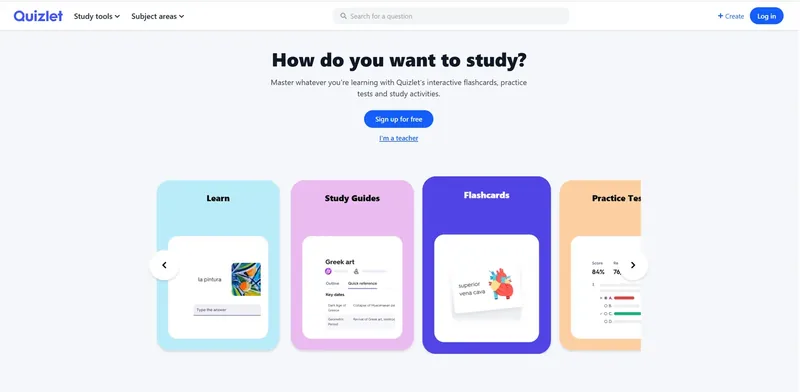 quizlet-landingpage-replica screenshot